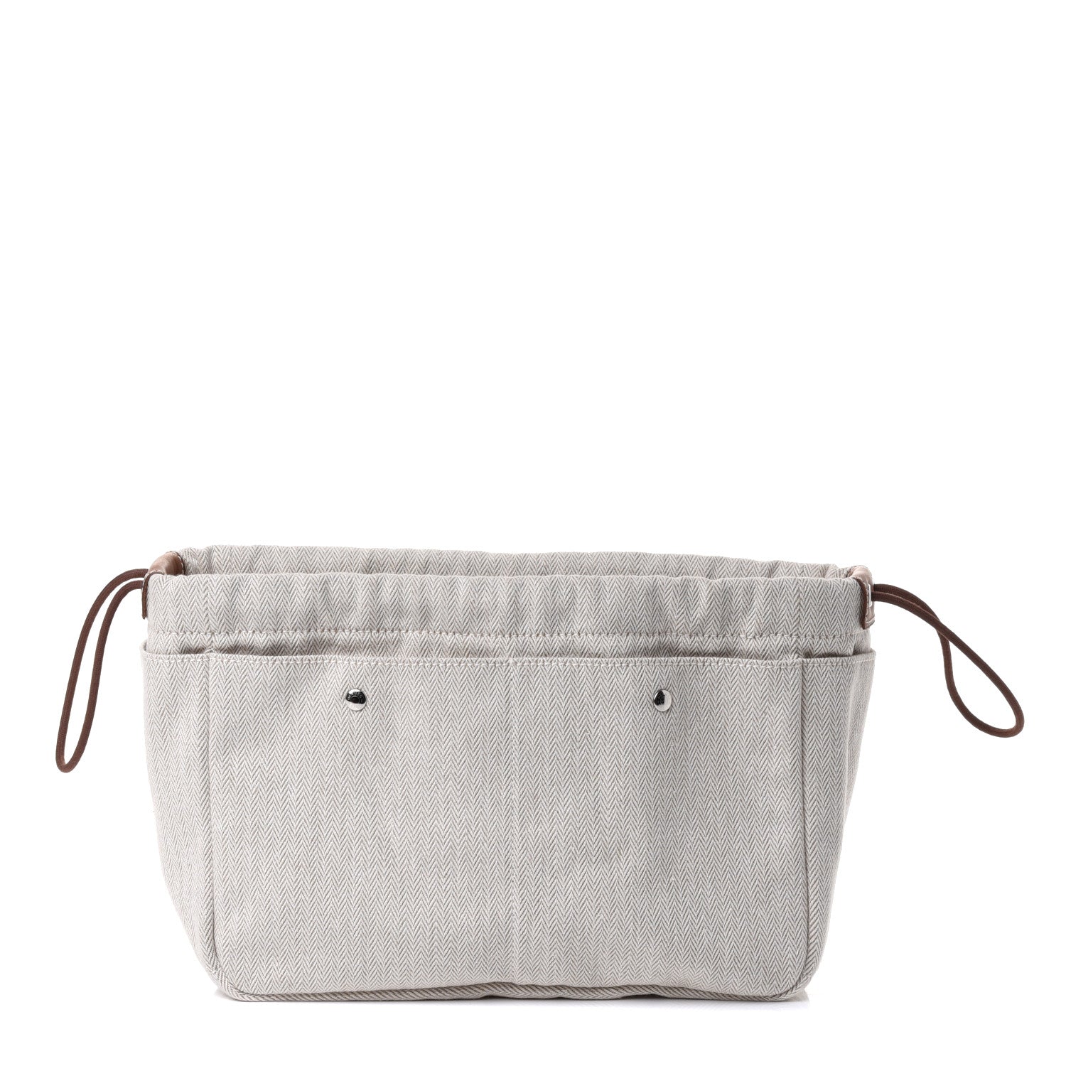 Hermes Canvas Barenia Fourbi 25 MM Pouch Naturel Fauve 1 of 4