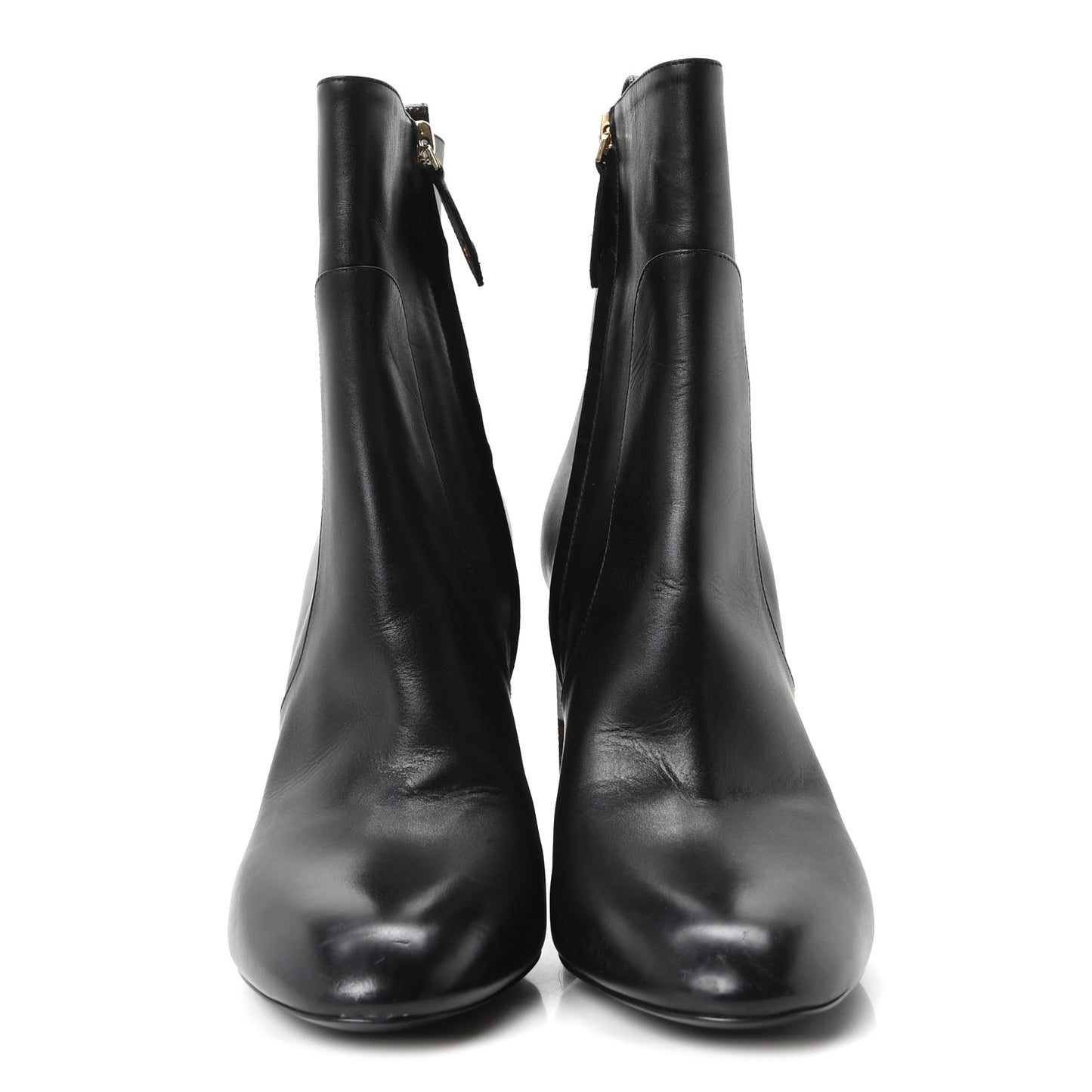 LV X YK Calfskin Monogram Silhouette Ankle Boots 38 Black