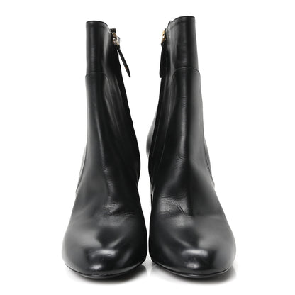 Louis Vuitton LV X YK Calfskin Monogram Silhouette Ankle Boots 38 Black 3 of 9