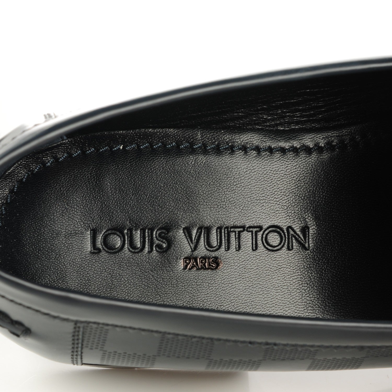 Louis Vuitton Mens Damier Infini Santiago Loafers 9.5 Cosmos 8 of 9