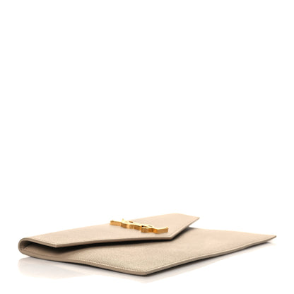 Saint Laurent Grain De Poudre Uptown Pouch Dark Beige 4 of 7