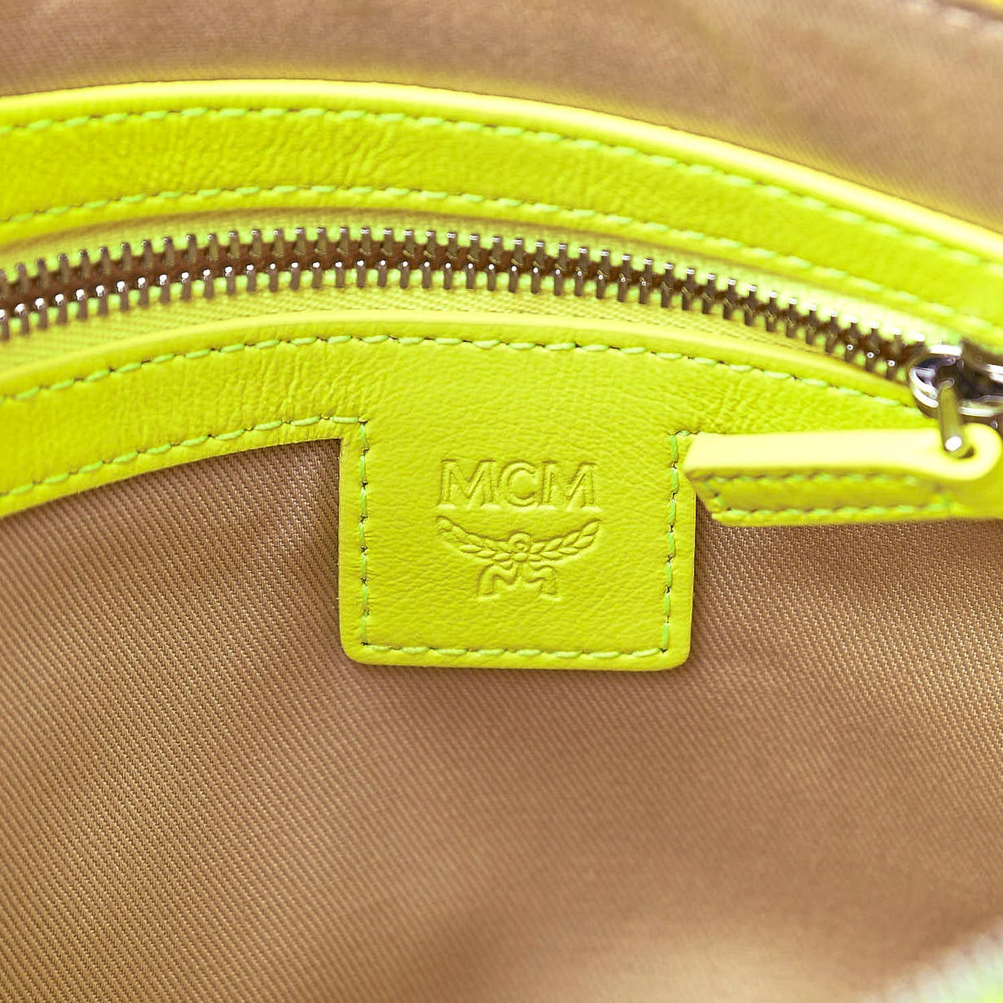 Visetos Wristlet Zip Pouch Neon Yellow