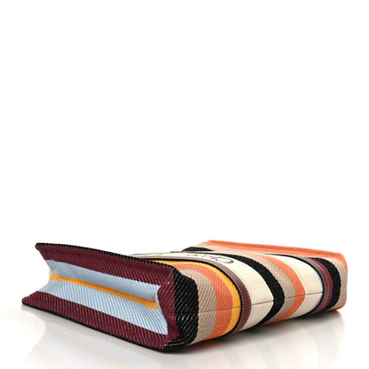 Chloe Cotton Calfskin Large Woody Striped Tote Multicolor 4 of 8