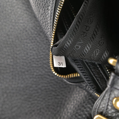 Prada Vitello Daino Hobo Black 8 of 11