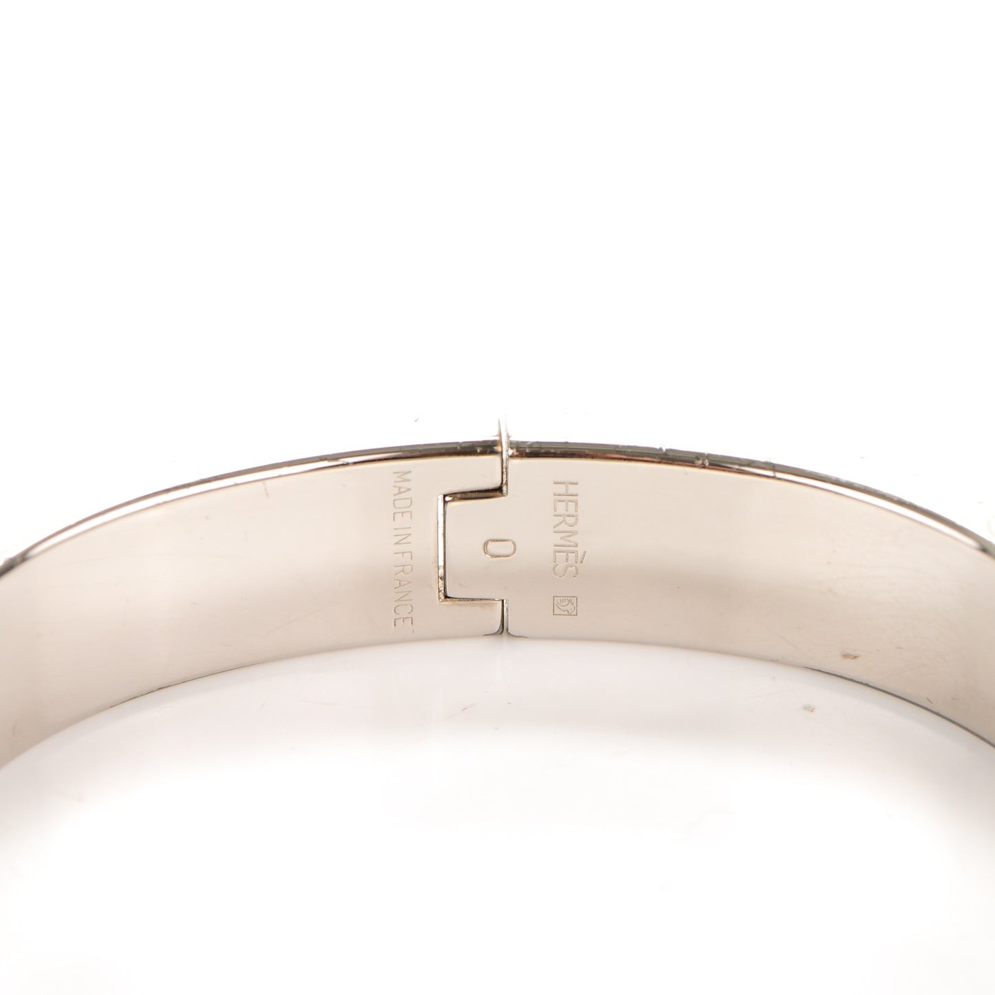Enamel Narrow Clic Clac H Bracelet PM Orange