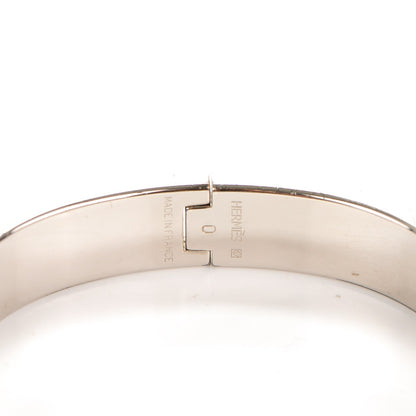 Hermes Enamel Narrow Clic Clac H Bracelet PM Orange 4 of 5