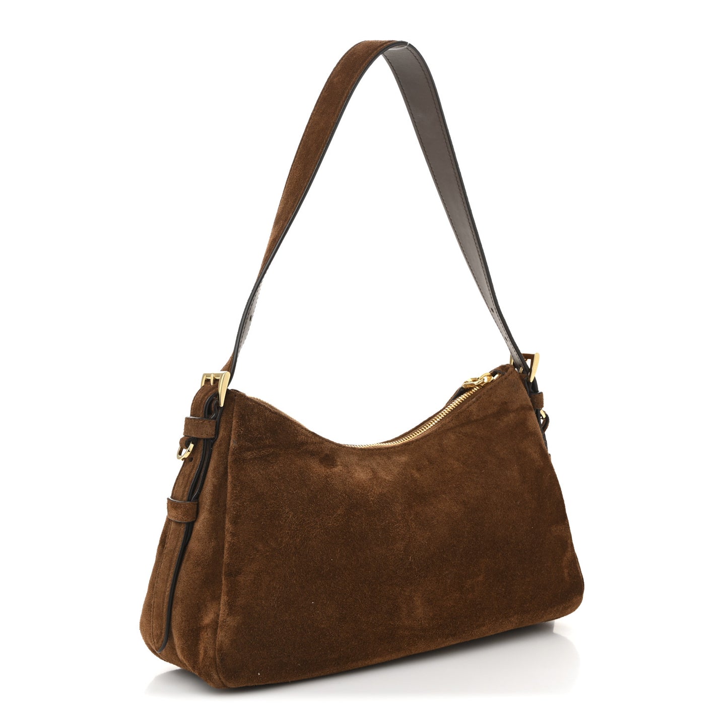 Scamosciato Suede Medium Aimee Shoulder Bag Cacao