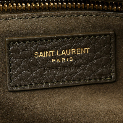 Saint Laurent Grained Deerskin Bea Tote Musk 6 of 12