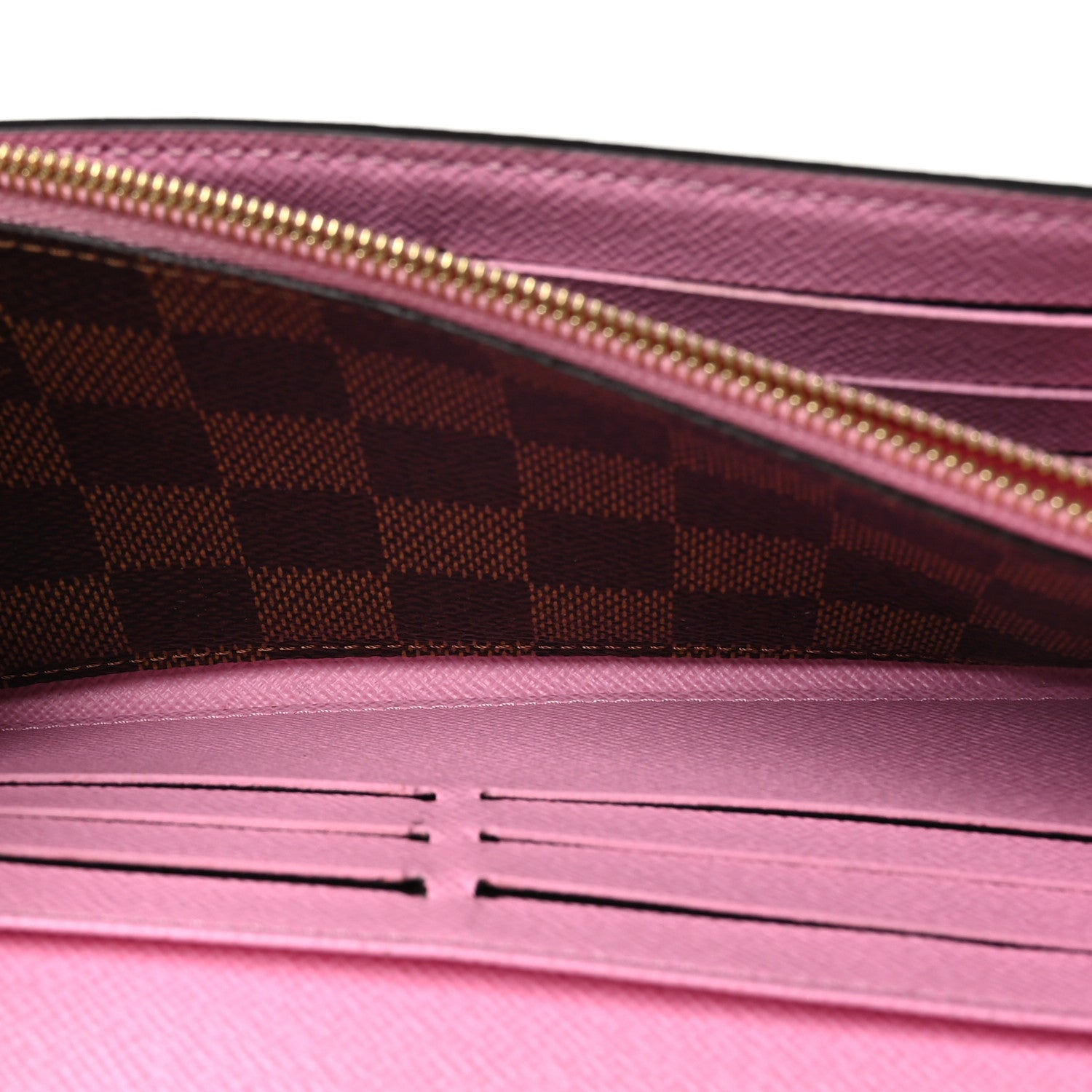 Louis Vuitton Damier Ebene 2023 Christmas Animation Ice Skating Sarah Wallet Pink 6 of 8