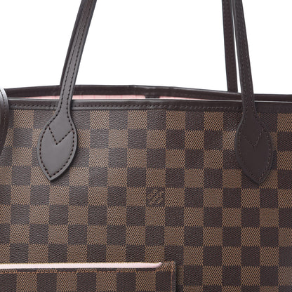 Louis Vuitton Damier Ebene Neo Neverfull MM Rose Ballerine 12 of 12