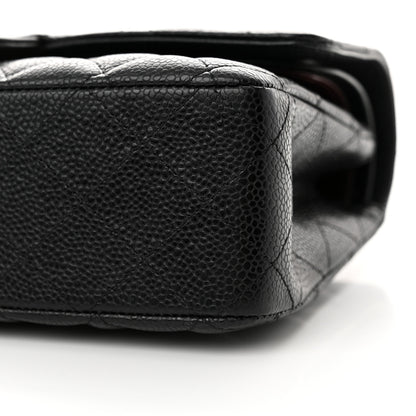 Chanel Caviar Quilted Medium Double Flap Black 10 of 12