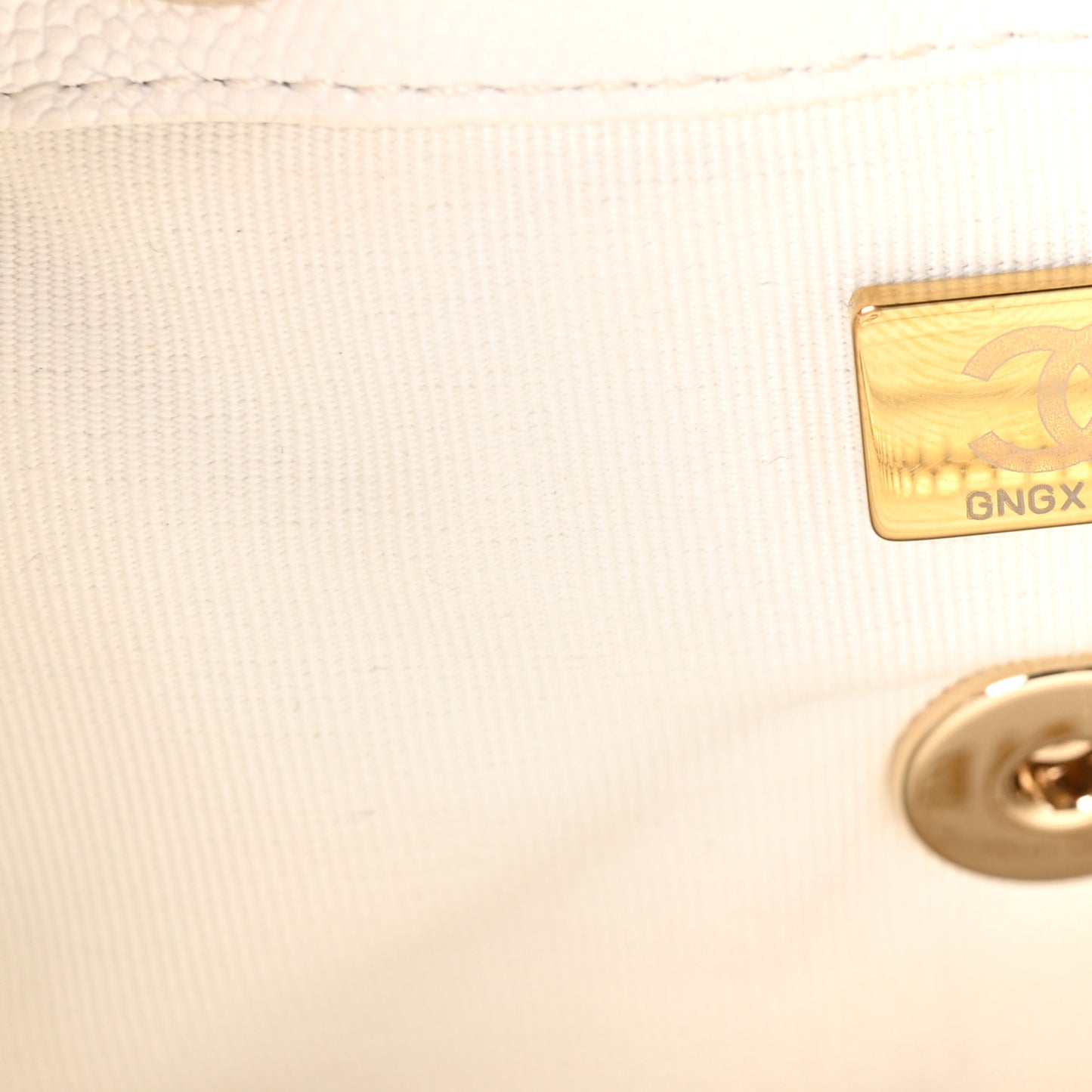 Caviar Quilted Mini Urban Spirit Backpack White