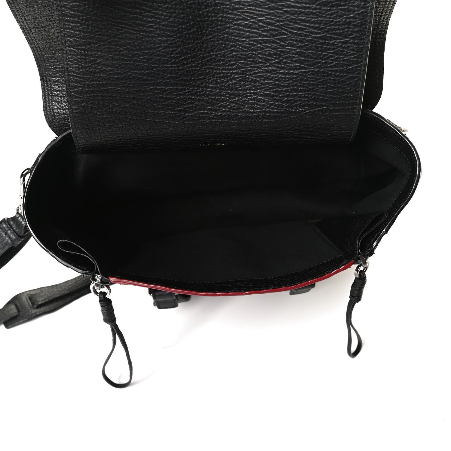 3.1 Phillip Lim Textured Calfskin Medium Pashli Satchel Crimson Black 6 of 11