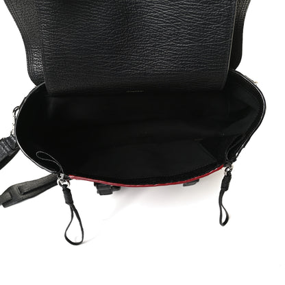 3.1 Phillip Lim Textured Calfskin Medium Pashli Satchel Crimson Black 6 of 11