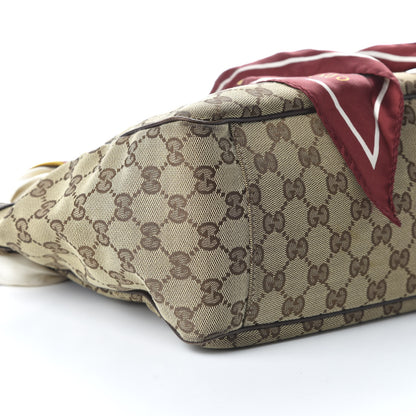 Gucci Monogram Medium Positano Tote Dark Brown 6 of 11