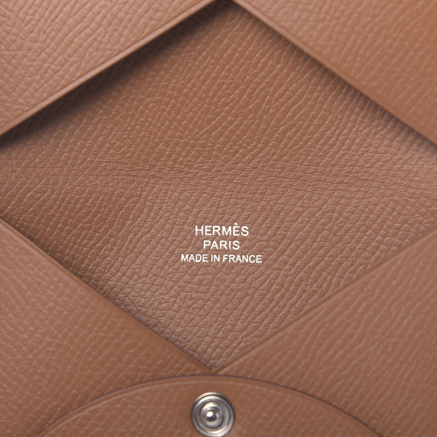 Hermes Epsom Calvi Card Case Gold 7 of 8