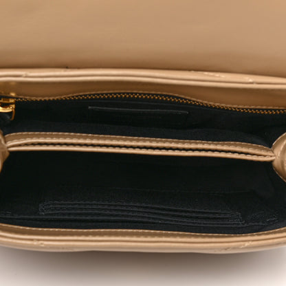 Saint Laurent Calfskin Y Quilted Monogram Toy Loulou Crossbody Bag Dark Beige 5 of 10