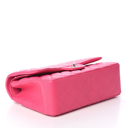 Chanel Lambskin Quilted Jumbo Double Flap Dark Pink 3 of 8