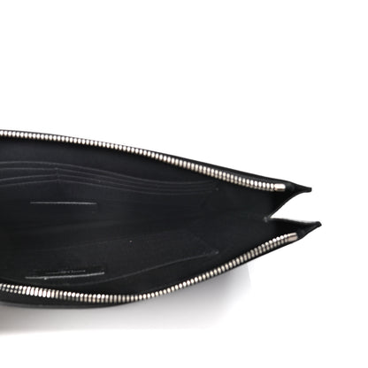 Saint Laurent Calfskin Logo Zipped Tablet Pouch Black 4 of 4