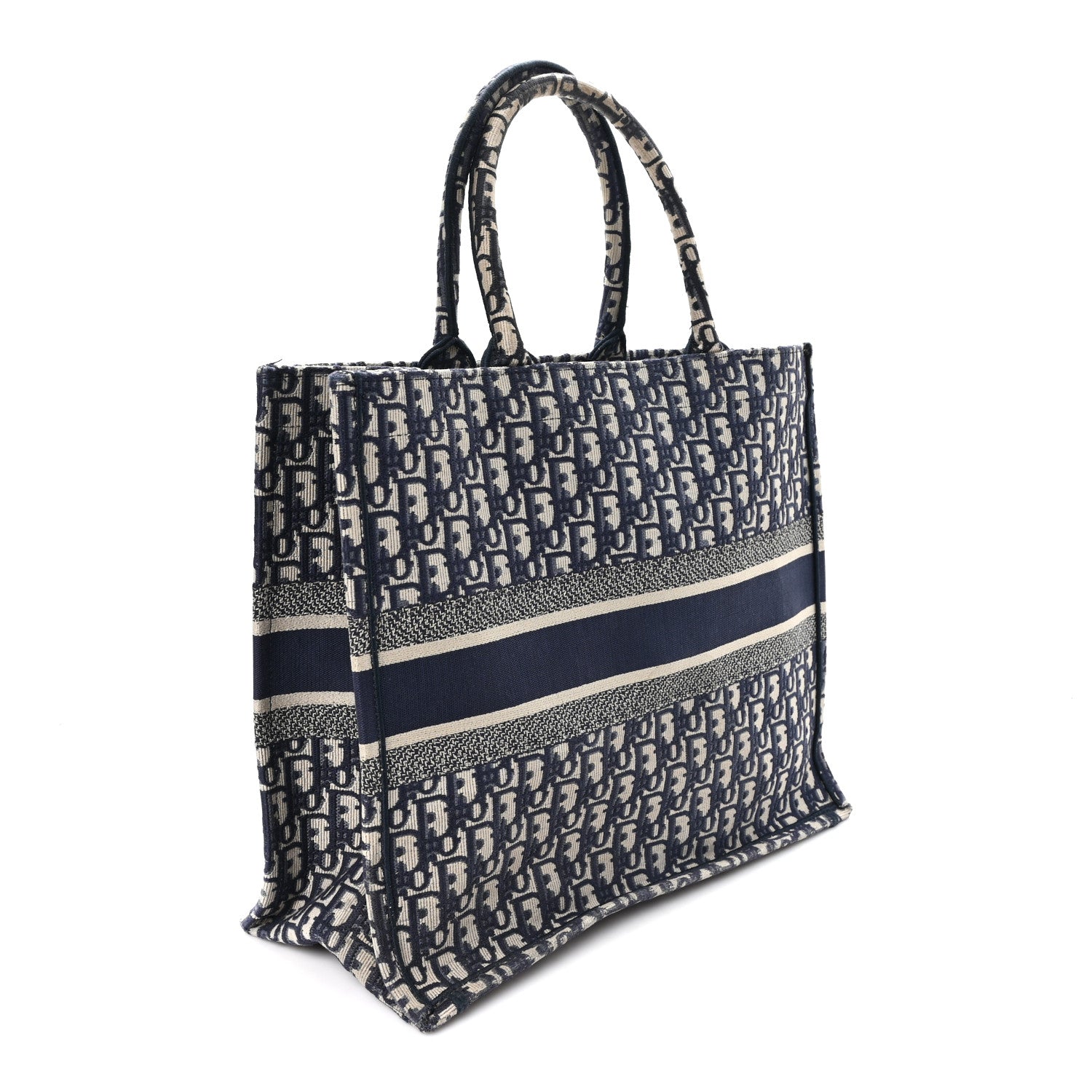 Christian Dior Oblique Large Book Tote Blue Multicolor 1865867