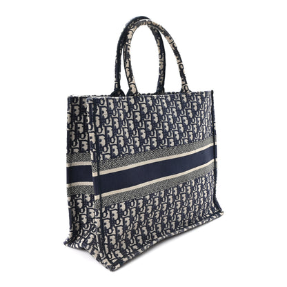 Christian Dior Oblique Large Book Tote Blue Multicolor 2 of 11
