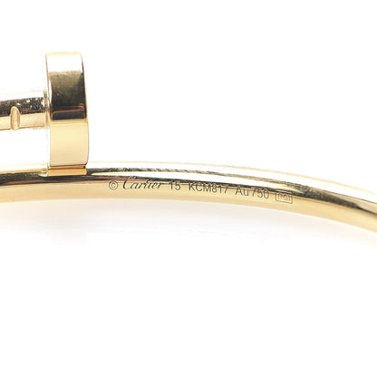 Cartier 18K Yellow Gold Small Juste Un Clou Bracelet 15 5 of 7