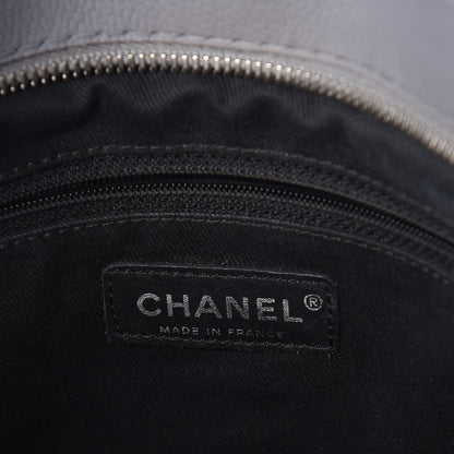 Chanel Caviar Large CC Tuck Tote Grey 6 of 11