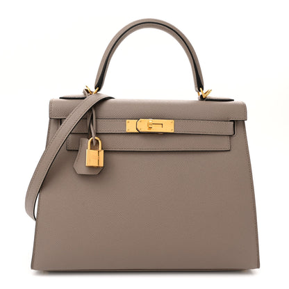 Hermes Epsom Kelly Sellier 28 Gris Asphalte 1 of 13