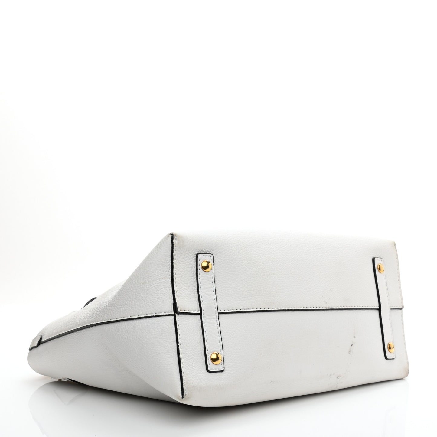 Soft Grain Calfskin Medium Belt Bag Chalk White
