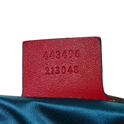 Gucci Velvet Matelasse Medium GG Marmont Shoulder Bag Hibiscus Red 7 of 10