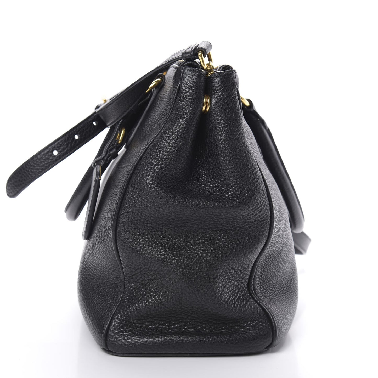 Vitello Daino Tote Black