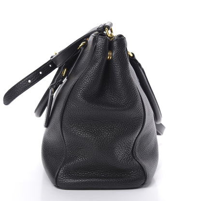 Prada Vitello Daino Tote Black 17 of 17