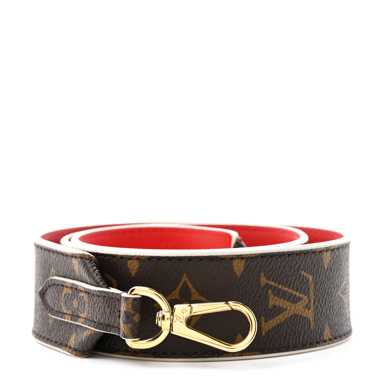 Louis Vuitton Monogram Bandouliere Shoulder Strap Red 1 of 4