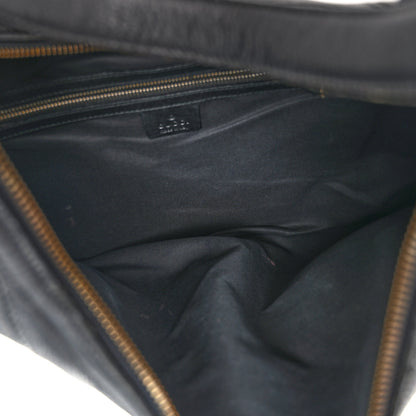 Gucci Calfskin Horsebit Chain Hobo Black 5 of 15
