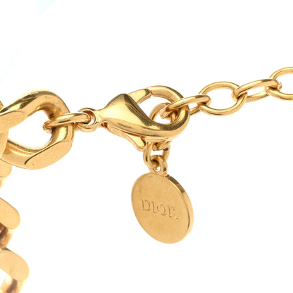 Christian Dior Metal CD Spikes Choker Necklace Gold 5 of 6