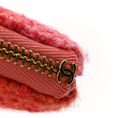 Chanel Tweed Large Chanel 19 Cosmetic Case Coral Pink 11 of 13