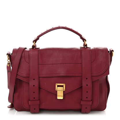 Proenza Schouler Lambskin Medium PS1 Satchel Raspberry 1 of 12