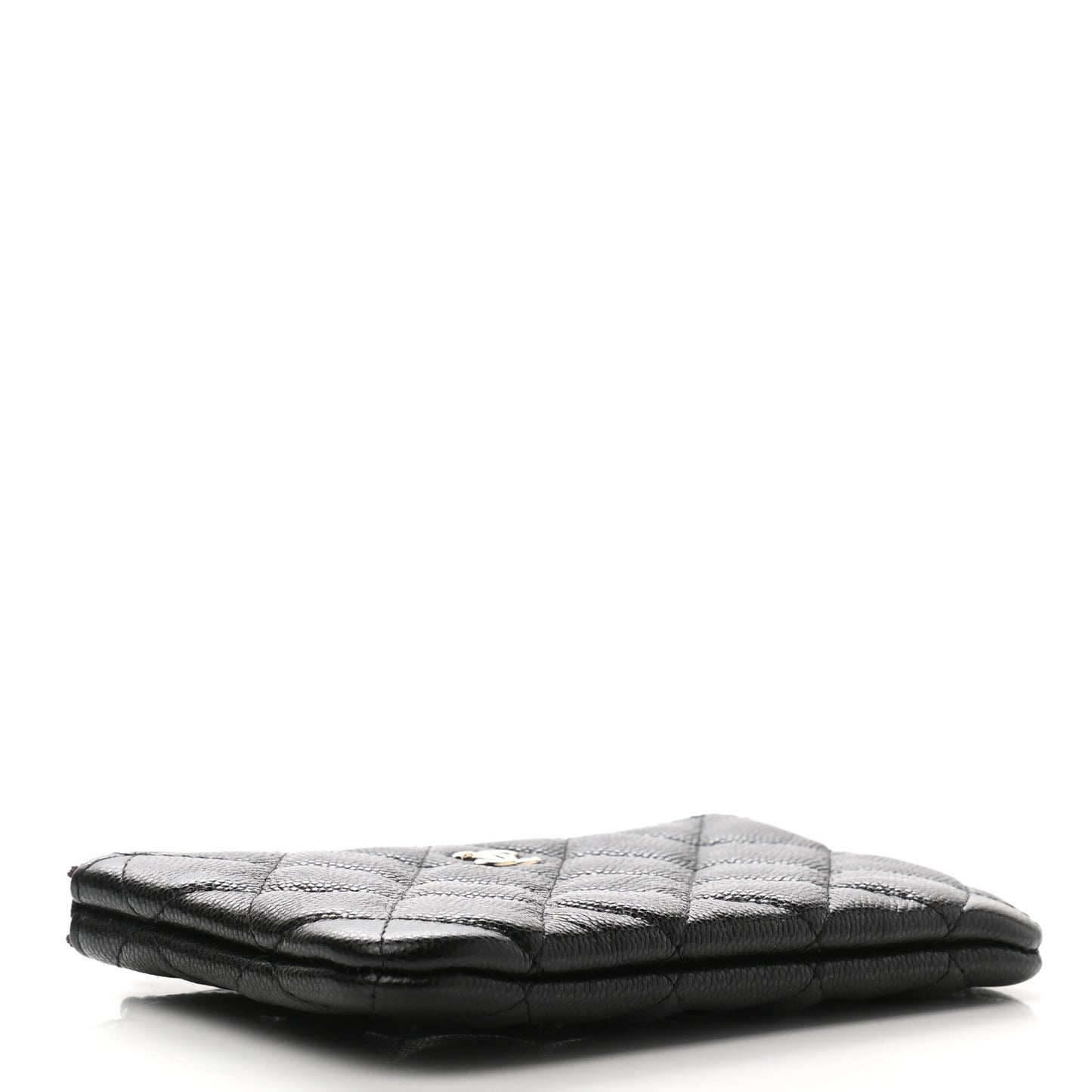 Caviar Quilted Small Pouch Black