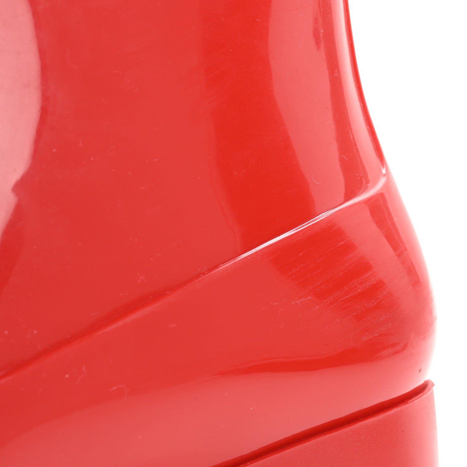 Chanel Rubber Camellia Rain Boots 37 Red 9 of 13