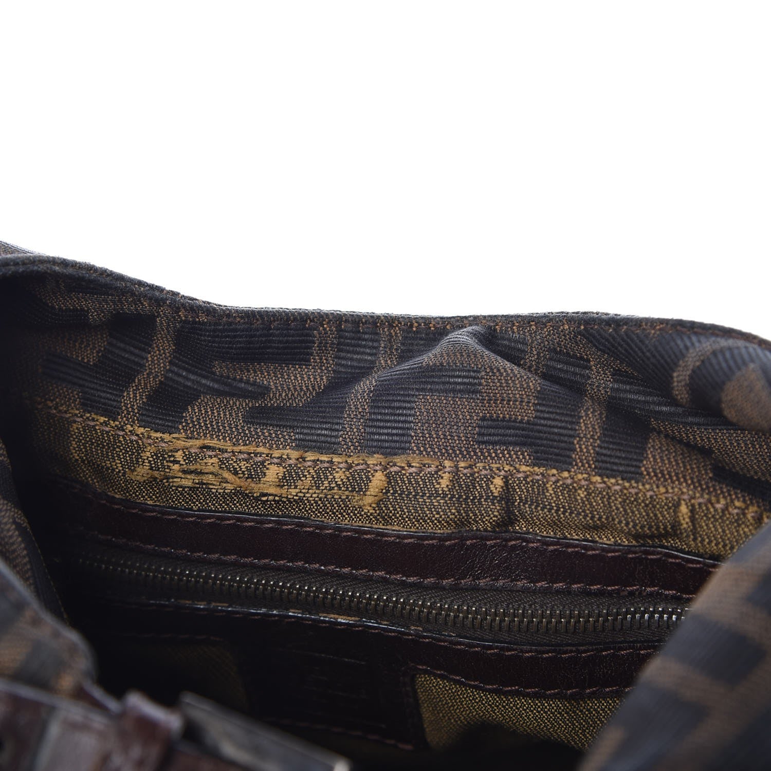 Fendi Zucca Small Hobo Tobacco 9 of 16