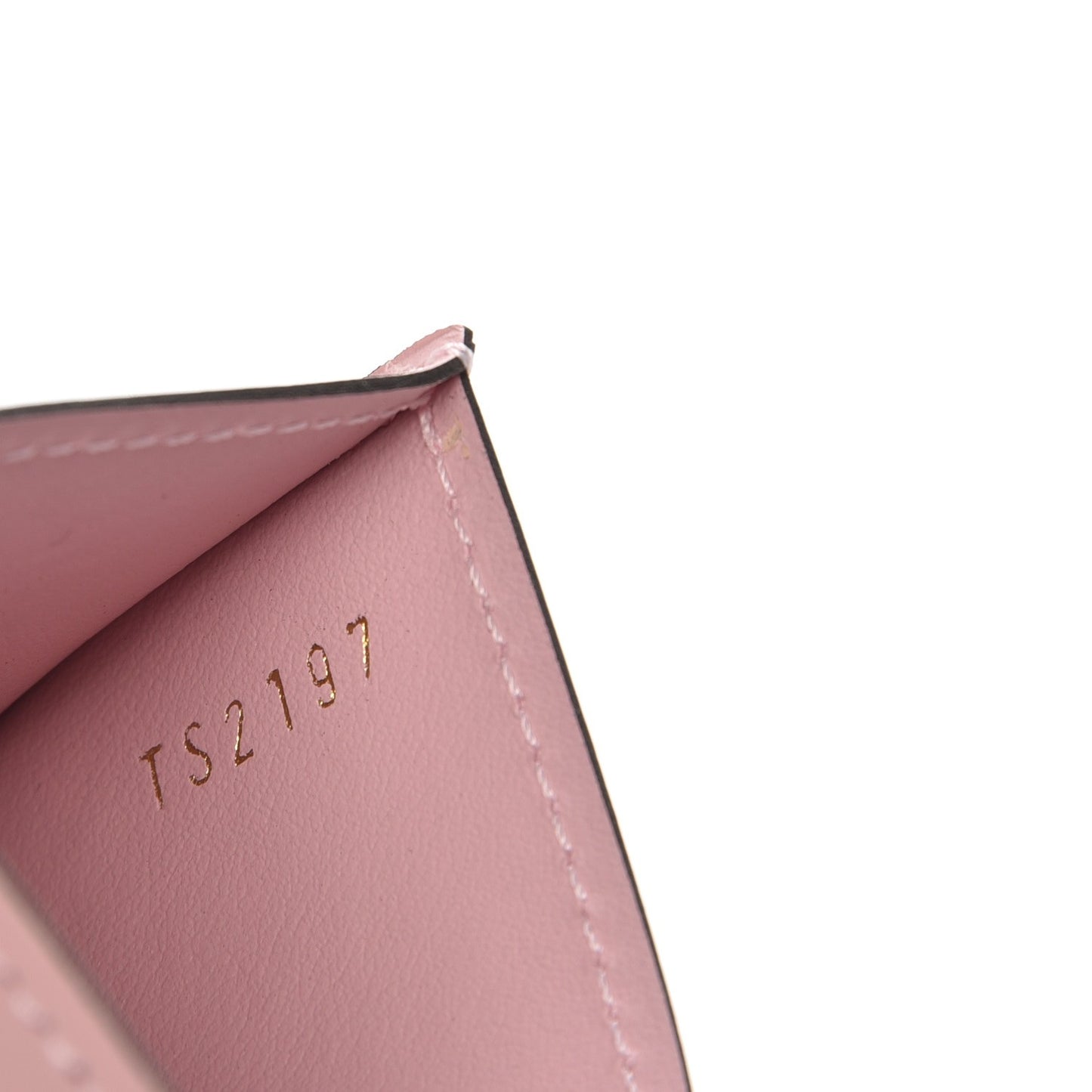 Calfskin Jeanne Wallet Card Holder Insert Rose Ballerine