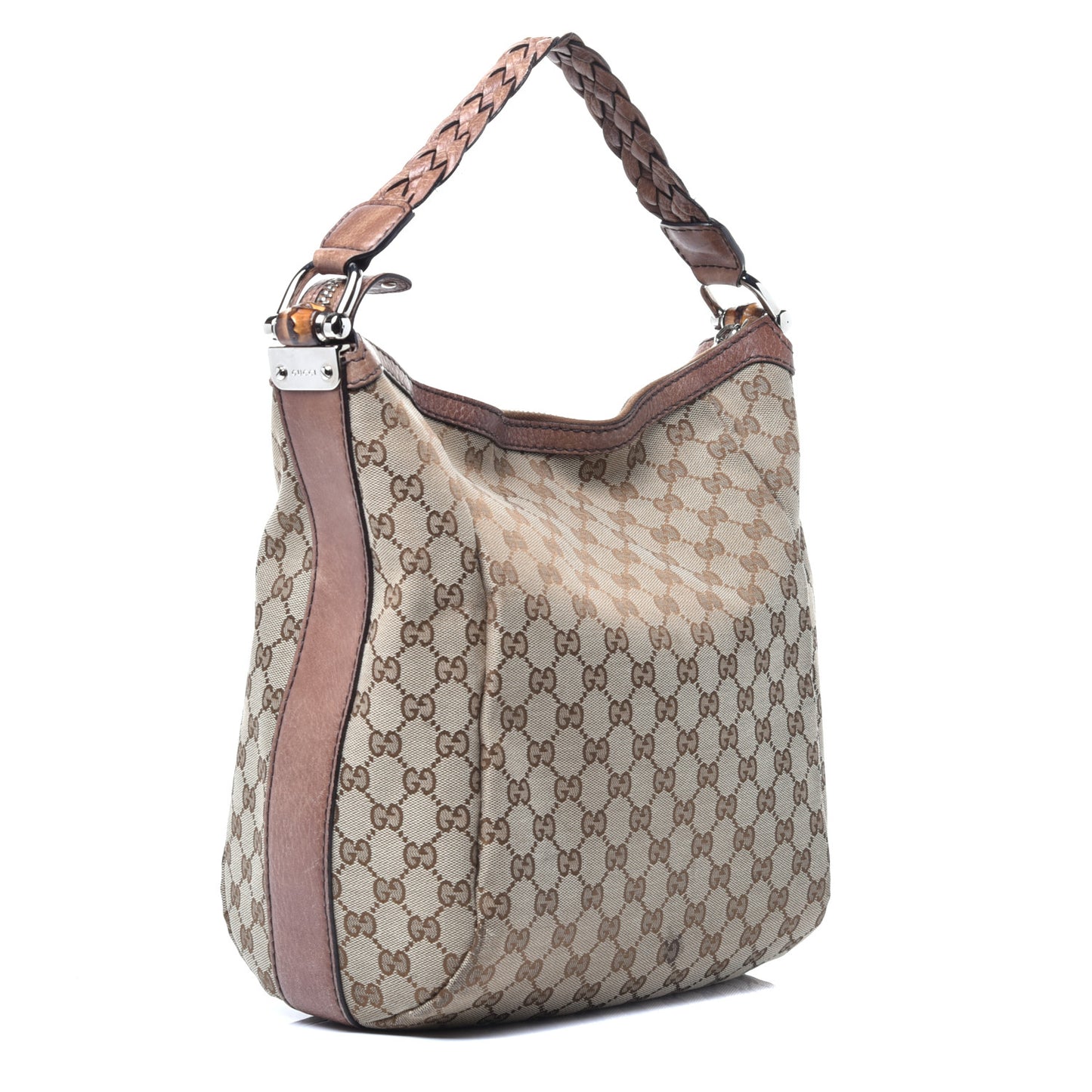 Monogram Medium Bamboo Bar Hobo Brown