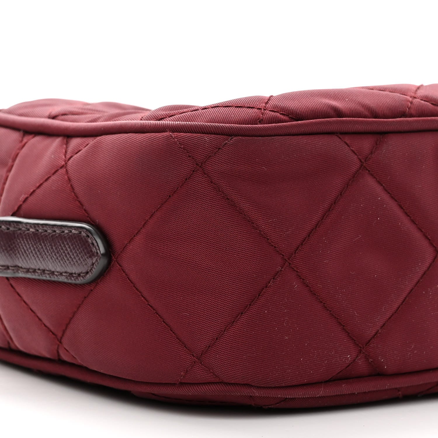 Prada Nylon Tessuto Impuntu Quilted Crossbody Bag Granato 9 of 10