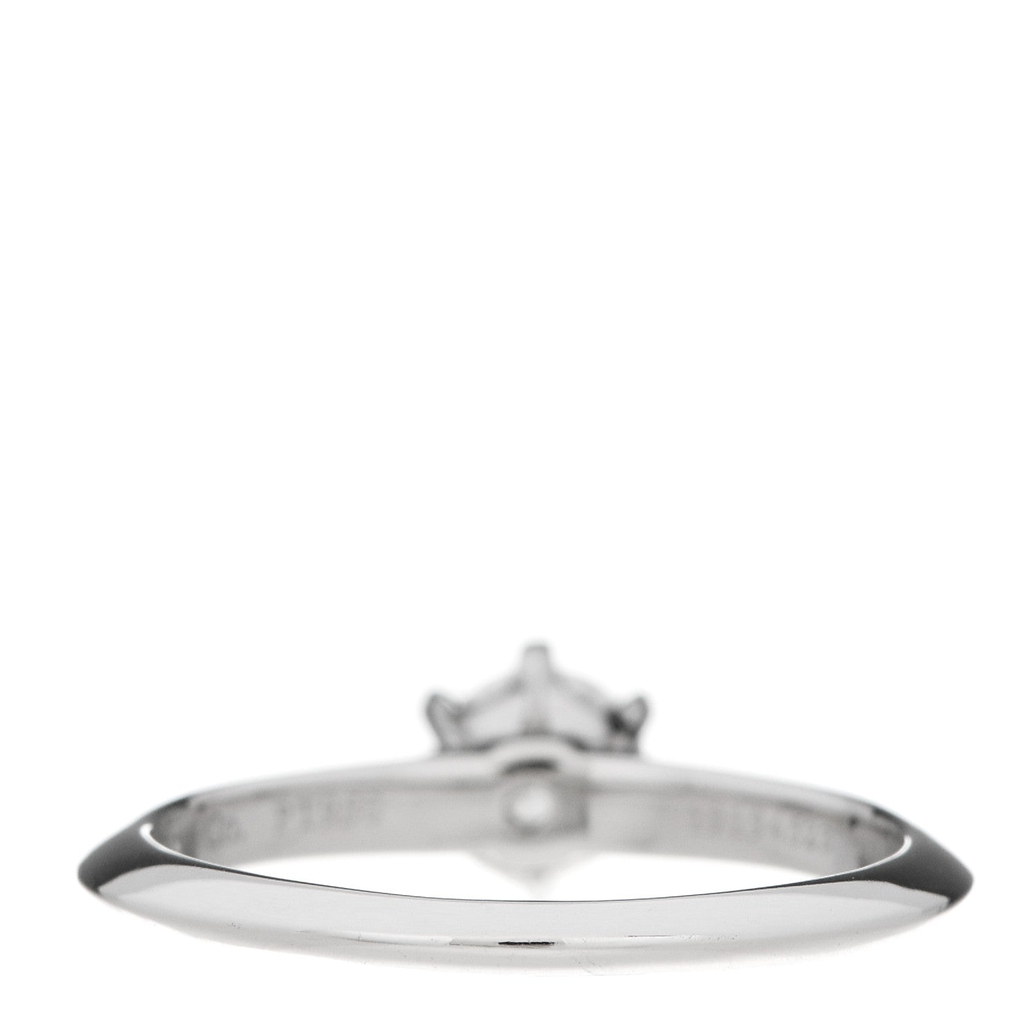 Tiffany Platinum Diamond .43ct Solitaire Engagement Ring 50 5.5 4 of 7