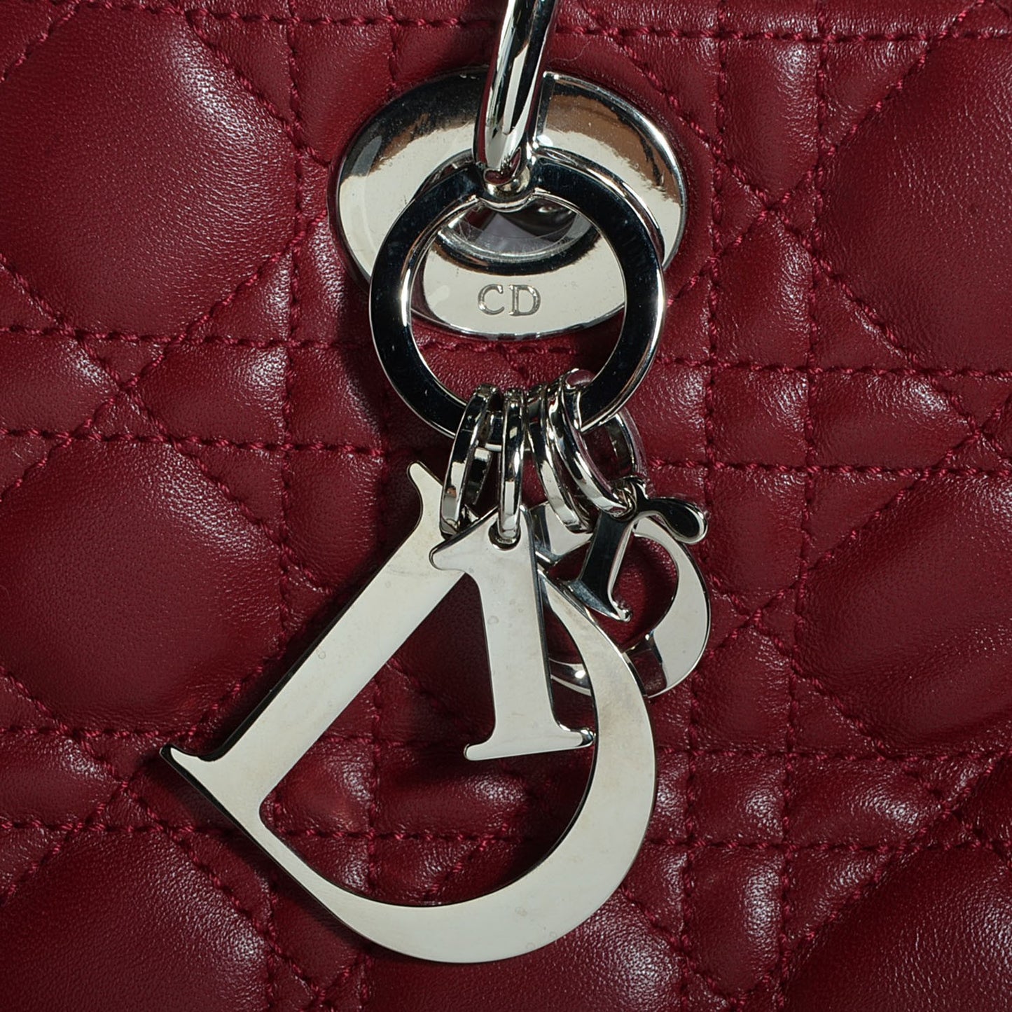 Lambskin Cannage Dior Soft Shopping Tote Cherry