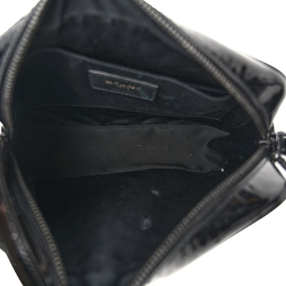 Saint Laurent Patent Calfskin Matelasse Monogram Lou Camera Bag Black 5 of 10