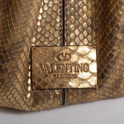 Valentino Garavani Python Va Va Voom Tote Gold 8 of 8