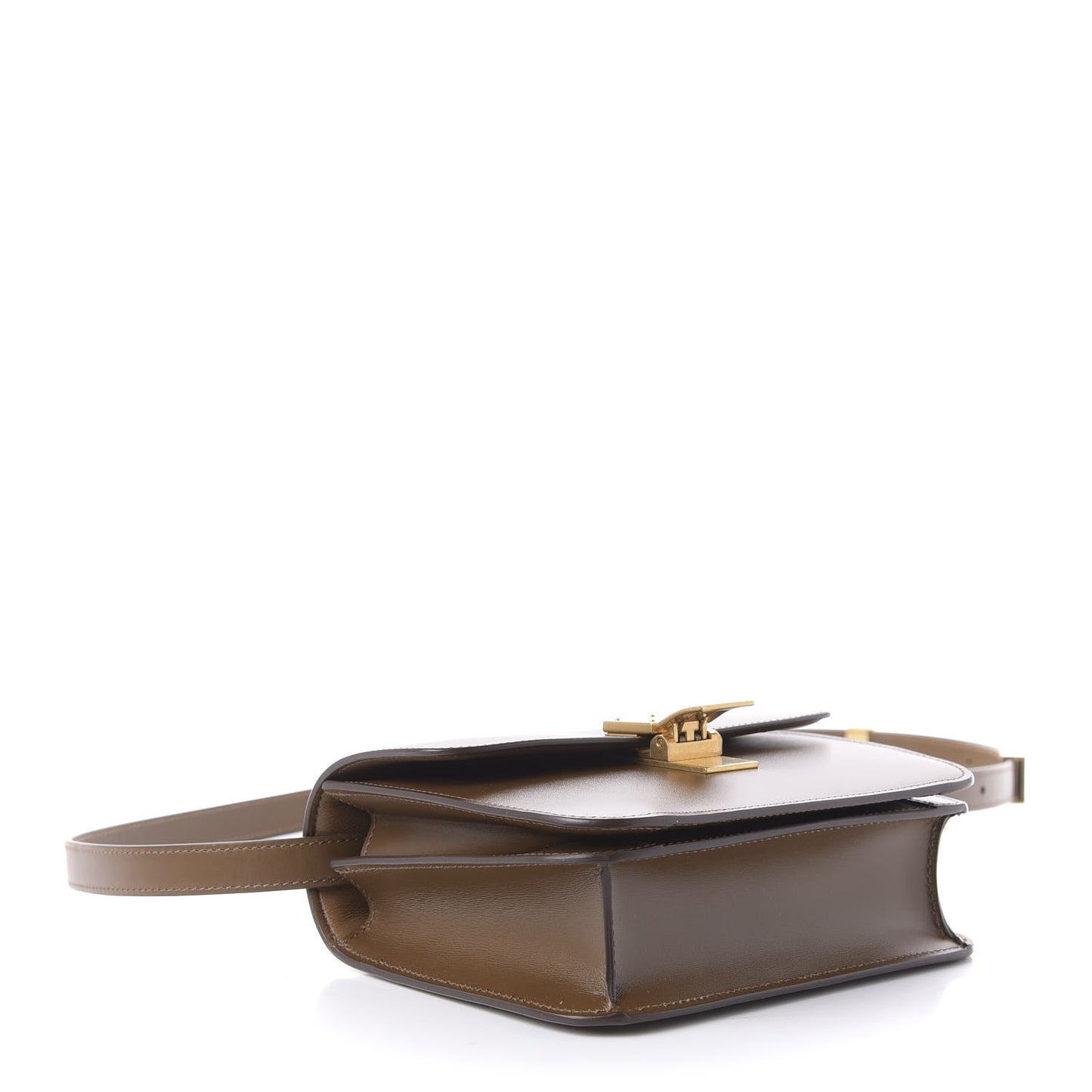 Box Calfskin Small Classic Box Flap Bag Camel
