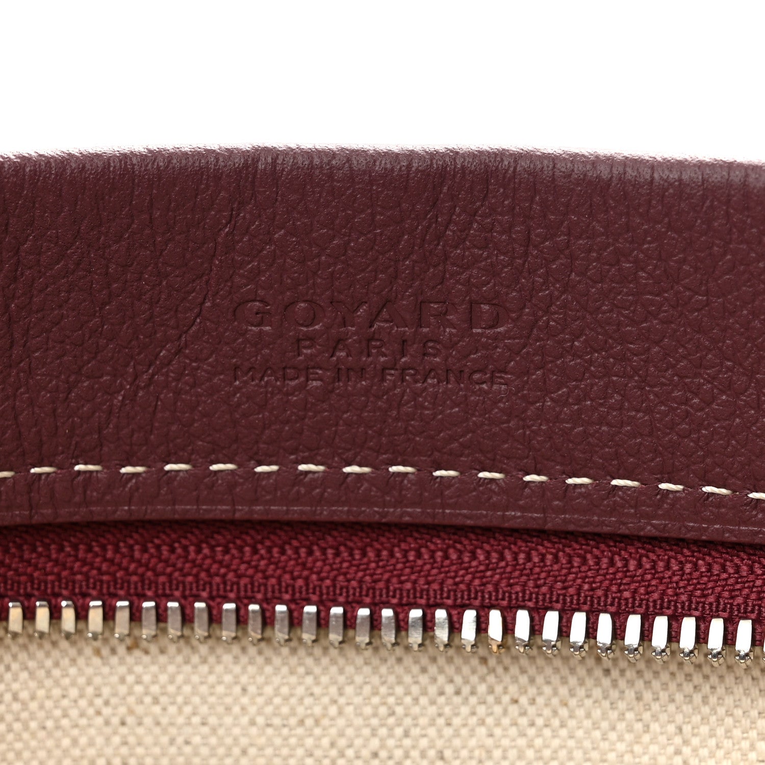 Goyard Goyardine Conti Pouch Burgundy 6 of 6