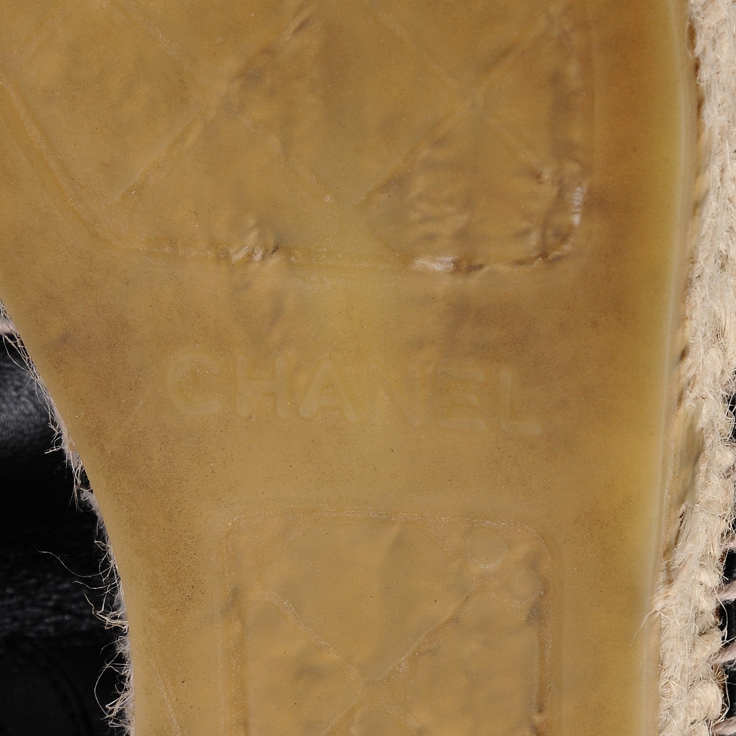 Chanel Lambskin CC Espadrilles 36 Black 7 of 9